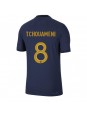 Frankrike Aurelien Tchouameni #8 Replika Hemmakläder VM 2022 Kortärmad